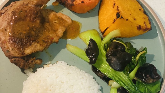 帮你做晚餐：咖喱鸭腿饭（烤箱版）
