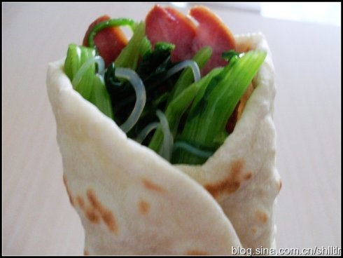 熏肉卷饼