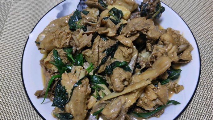 紫苏炒鸭子