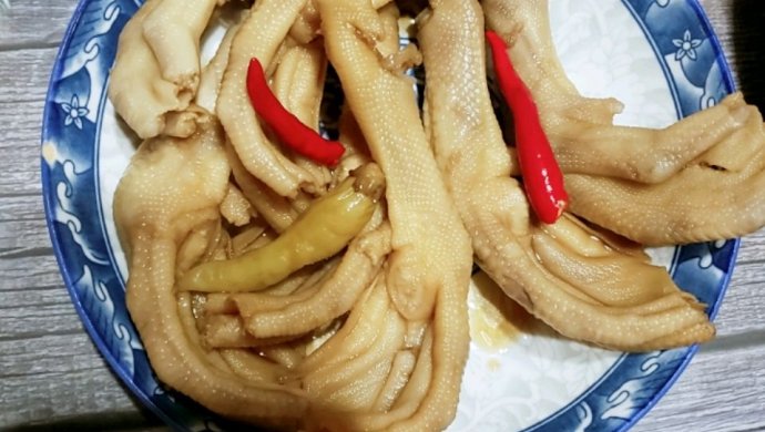陈醋泡鸭爪，酸辣爽口