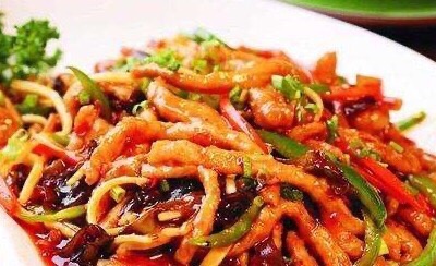 鱼香肉丝配米饭 鱼与熊掌兼得