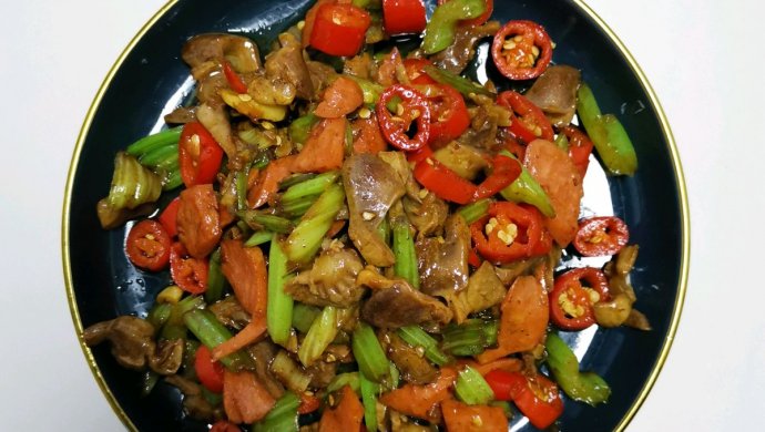 爆炒鸡胗