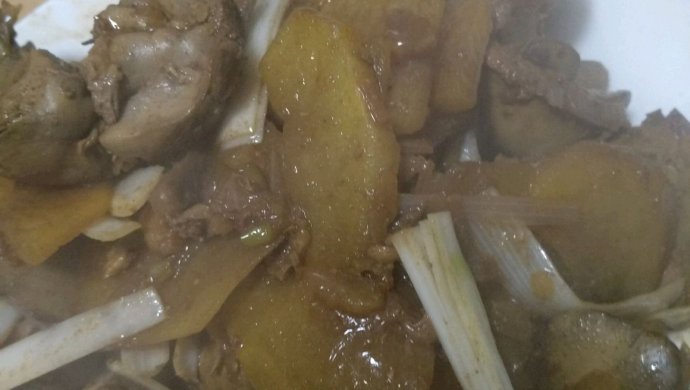 鸡肝炒土豆