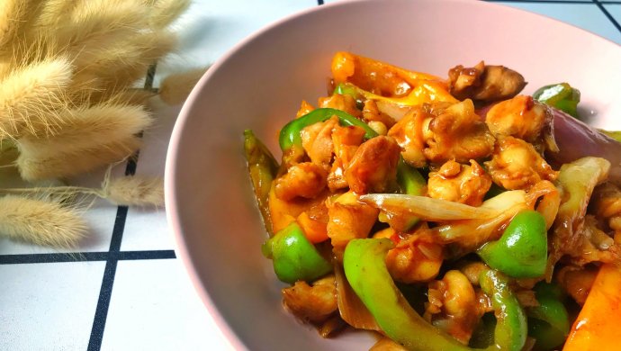 低卡彩椒鱼露鸡脆骨(快手家常菜)
