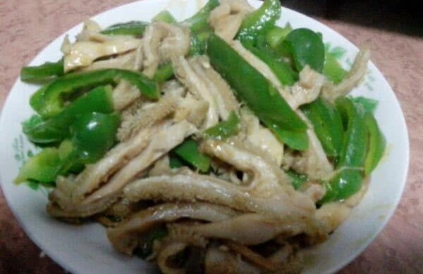 甜椒炒牛肚