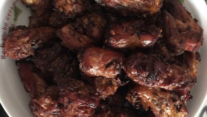 孜然干煸鸡脖(简单做法)