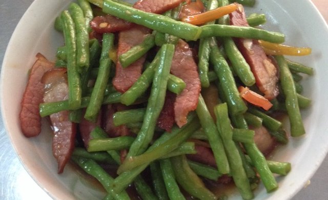 超级下饭菜之熏肉炒豆角