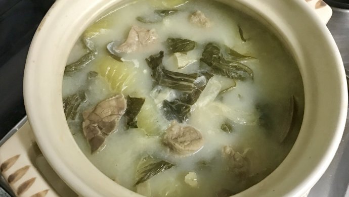 金银菜杏汁猪肺汤