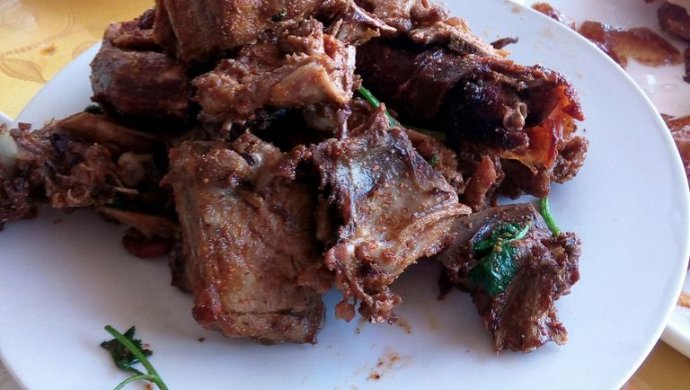 孜然鸭架