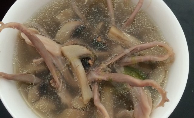 清炖口蘑鸭舌汤