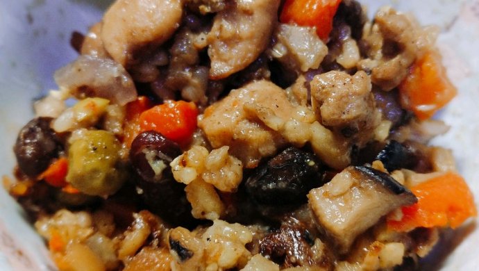咖喱兔肉焖杂饭