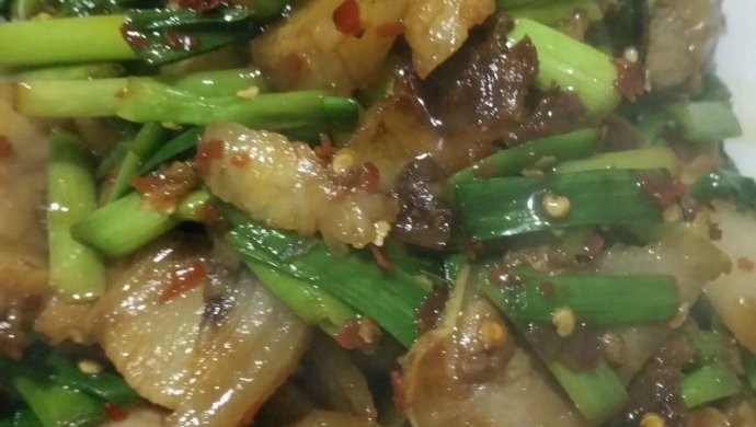 蒜炒猪头肉