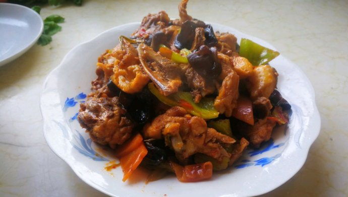 辣炒鸡架