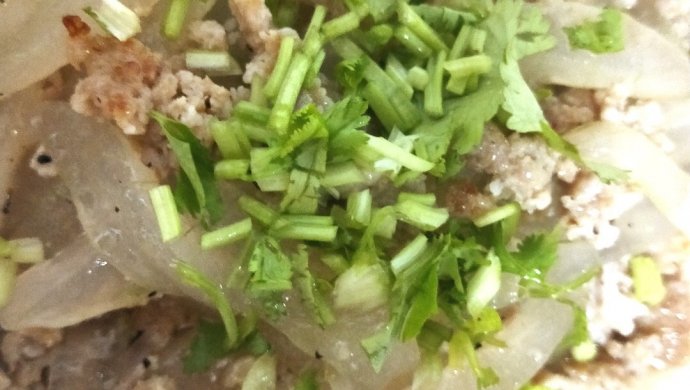 芦荟煮猪肉碎