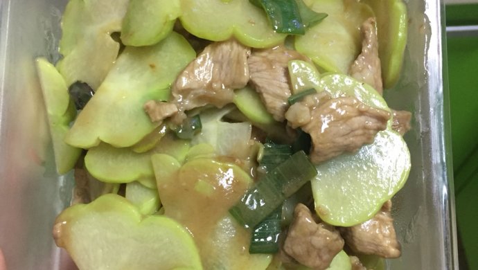 佛手瓜炒肉片