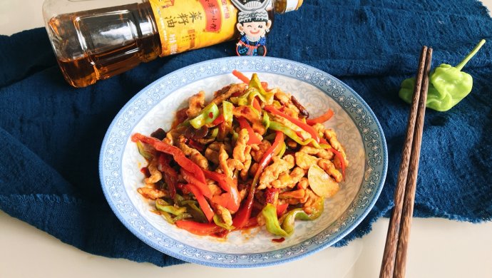 香辣双椒肉丝