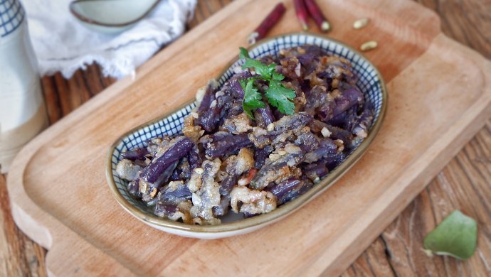 椒盐紫豆角