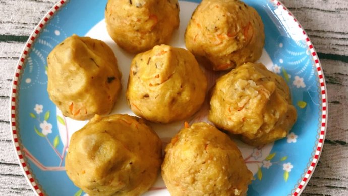 胡萝卜橄榄菜窝头