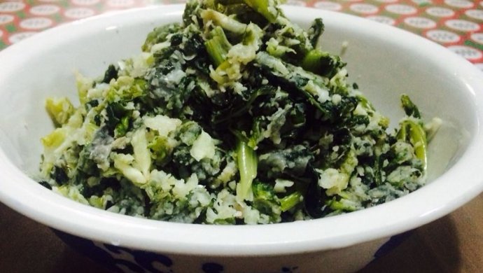 无油健康菜-蒸莴苣叶