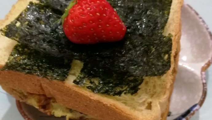 低卡马兰头鸡蛋三明治