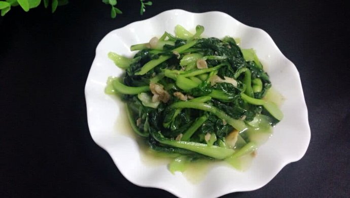 油渣炒小白菜