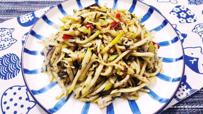懒人菜之橄榄菜炒茭白