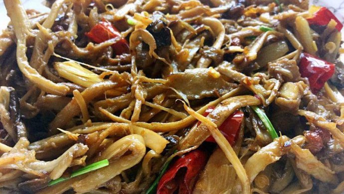 干煸茶树菇