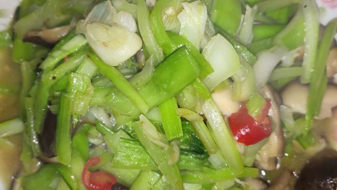 香菇白菜梗