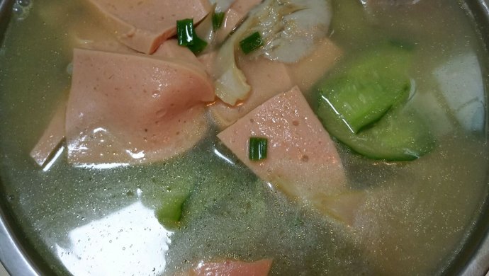 黄瓜三鲜汤