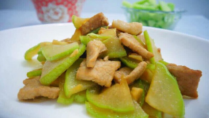 佛手瓜炒肉片