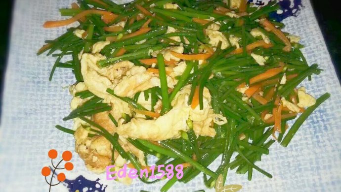 鸡蛋炒韭菜花