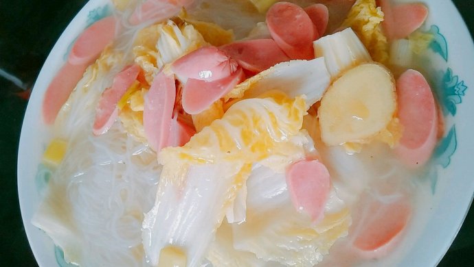 小白菜粉丝汤