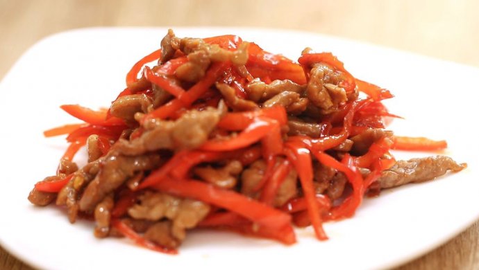 红椒炒肉丝―迷迭香