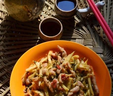 肉丝炒笋丝咸菜