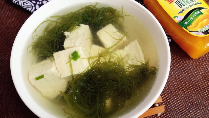 海发菜豆腐汤