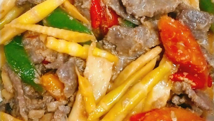 笋尖蕃茄炒牛肉