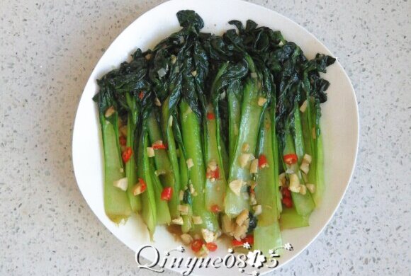 蒜香蚝油菊花菜