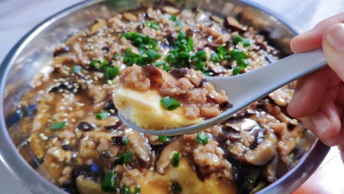 冬菇肉沫酱豆腐滑蛋