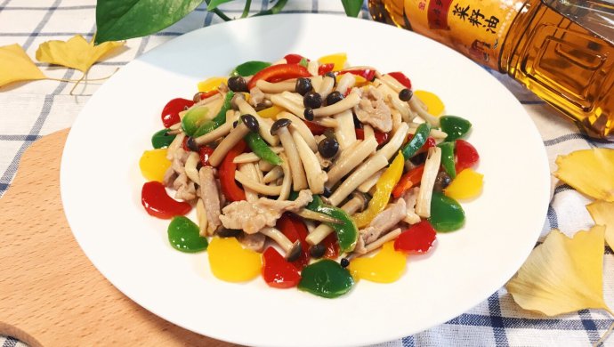 蟹味菇炒肉