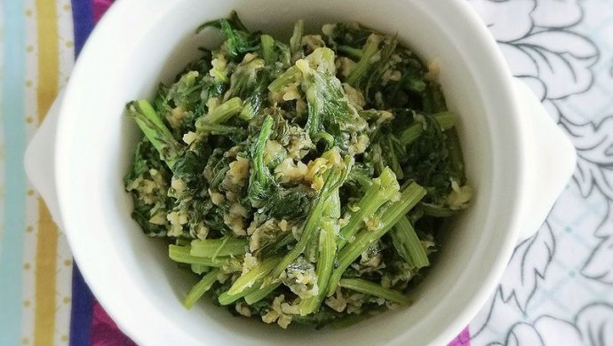 粉蒸茼蒿