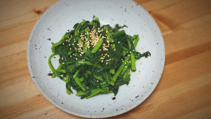只需要五步的快手菜 清炒蒿子杆