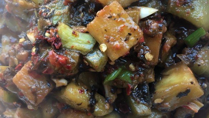 橄榄菜肉酱茄子