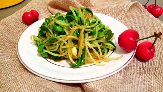 蒜泥黑豆芽