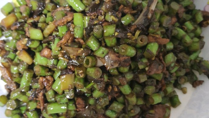 超下饭的橄榄菜肉末炒豆角
