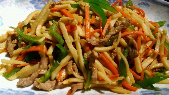 时令小炒――冬笋炒肉丝