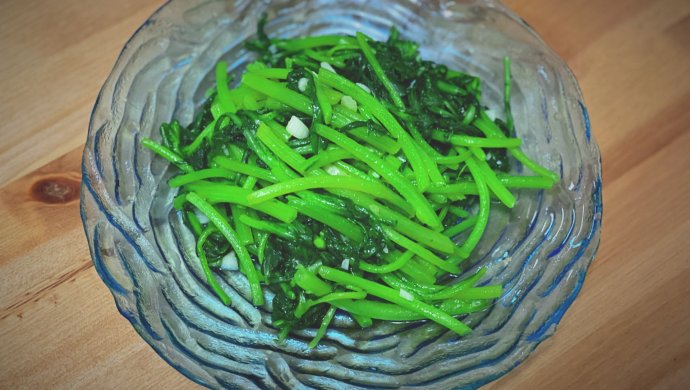 小白也能做的蒜蓉蒿子杆 茼蒿