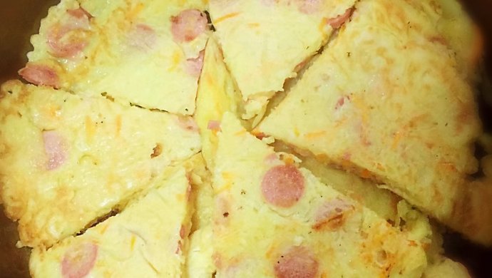 土豆丝红萝卜丝火腿饼-美味如此简单