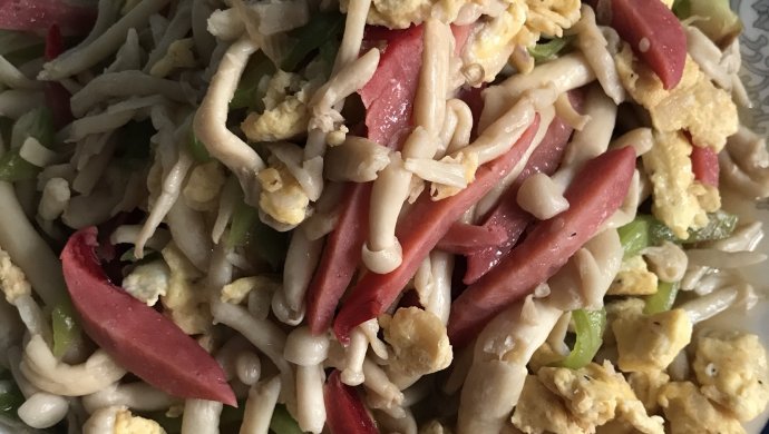 海鲜菇炒蛋