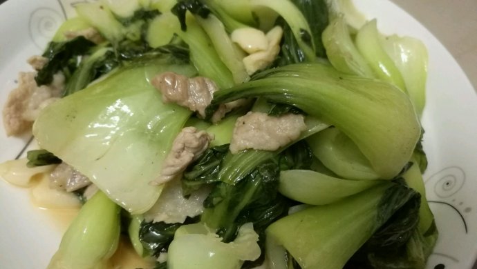 上海青炒肉