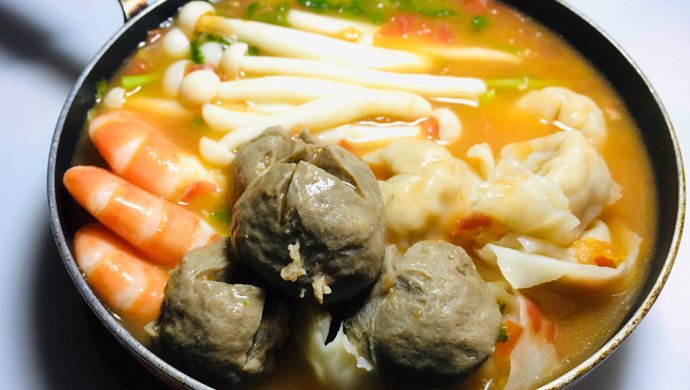 牛肉丸番茄小火锅